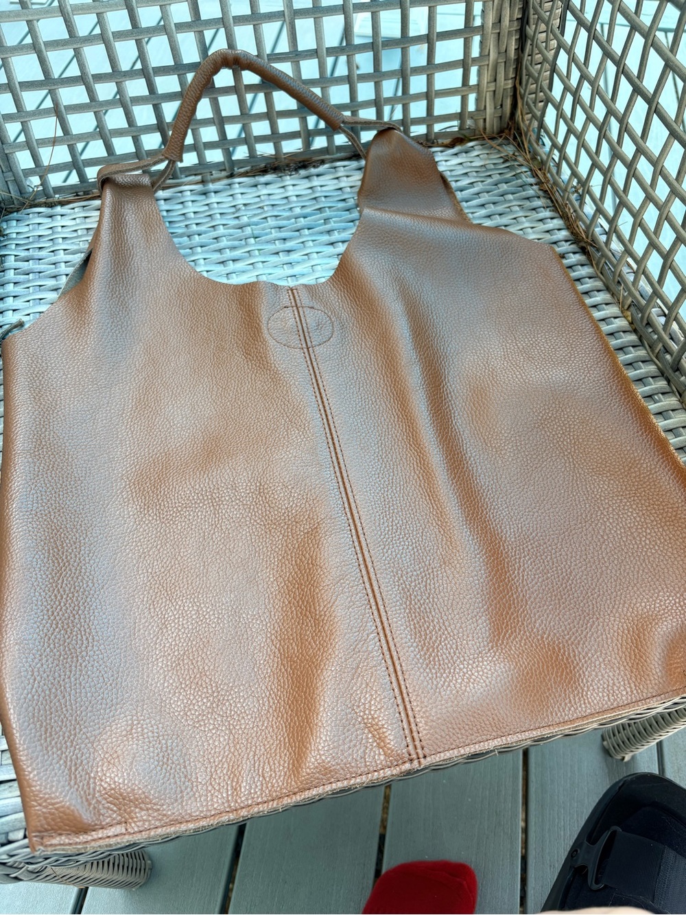 Designer Style Soft Brown Leather Tote Bag from Turkey